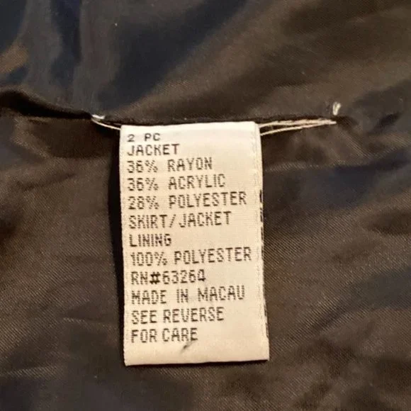 Dressbarn Jacket Front Button Closure Lined Size 8 - Picture 10 of 10